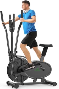 Ellittiche, Ellitticha per La Casa - 2 in 1 Cyclette per Cross Trainer Con Sedi - Foto 1 di 12