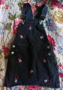 DISNEY Minnie Mouse Cotton black Overall Baby Dress 4 to five years old - Picture 1 of 3