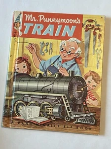 Mr Train 1956 Vintage Christmas 🎄 Book Children’s Book Rand McNally Elf Book - Bild 1 von 11