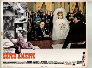 Super Amante-Gina Lollobrigida-Robert Viharo-11x14-Color-Lobby Card-VG