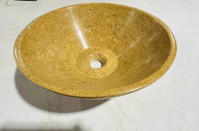 16" Inca Gold Marble Bathroom Vessel Sink AS-IS Blowout Sale #232 - Image 1 of 4