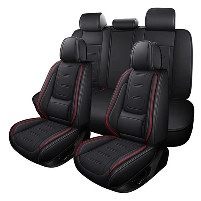 For Toyota Tacoma Car Seat Covers Full Set Leather 5-Seat 2 Front Rear Protector Foto 1 de 4