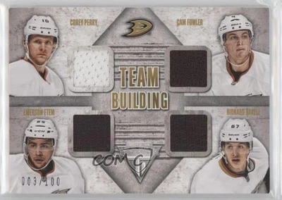 2013 Titanium Team Building Quad Materials /100 Corey Perry Cam Fowler Rookie RC - Image 1 of 2