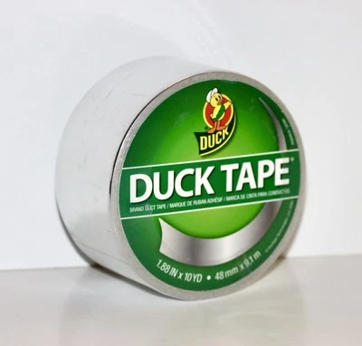Хромированная клейкая лента металлического цвета марки Duck рулон 1,88 x 10 ярдов - Изображение 1 из 4