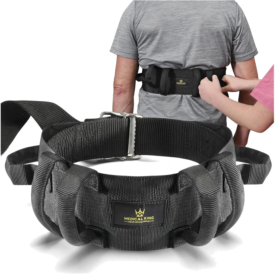 Transfer Belt Fle to Unlock 55" Holds up 500 Lbs Lifting Seniors Gait Belt