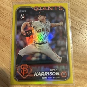 2024 Topps Update Series - Rookie Debut Kyle Harrison #US83 Gold Rainbow Foil   - Bild 1 von 1