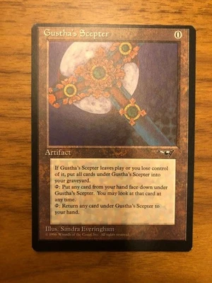 MTG Gusthas Scepter Error Card Alliance English Used - Image 1 of 2