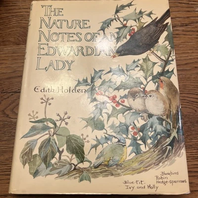 The Nature Notes of an Edwardian Lady by Edith Holden Vintage 1989 HBDJ - Imagem 1 de 4