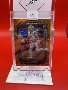 Prizm Draft Picks 2023 C.J. Stroud #102 Orange Pulsar Prizm/49 Rookie Texans - Imagen 1 de 3