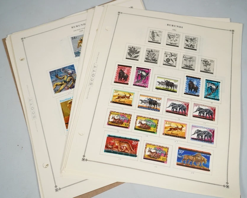 BURUNDI 1962–70s COLLECTION OF 725+ & 40+ BLOCKS OF 4 MINT & USED ON SCOTT PAGES - Image 1 of 4