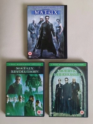DVD Bundle The Matrix, Matrix Reloaded & Matrix Revolutions 1999 & 2004 Warner - Image 1 of 4