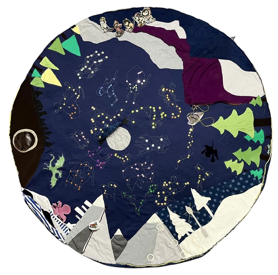 "Colcha hecha a mano para bebé pequeño alfombra de juego redonda 41"" Harry Potter El Señor de los Anillos" Foto 1 de 4