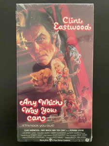 Any Which Way You Can Movie VHS Tape New Sealed Clint Eastwood Warner Bros 1991 - Picture 1 of 3