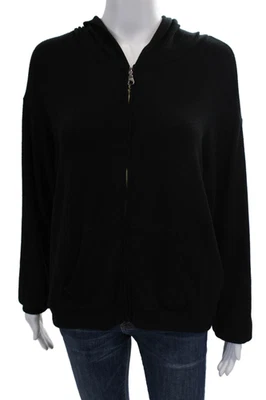 Sudadera Red Haute para mujer con capucha y cremallera manga larga negra talla mediana Foto 1 de 4