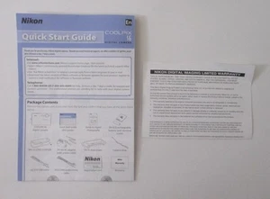 NIKON Quick Start Guide for Coolpix S6 Digital Camera - Has For Windows and MAC - Picture 1 of 1