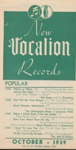 78tk-paper catalog/supplements-Vocalion-10-39 - Picture 1 of 1