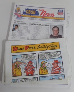 Union Pacific Railroad CBSU news Lot of 10 issues Uncle Pete's safety comic - Picture 1 of 1