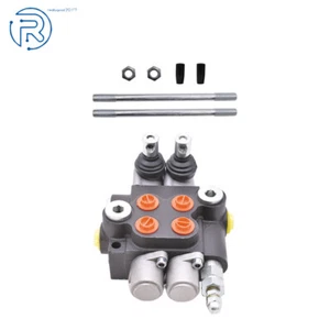 Válvula de control hidráulico 3600 PSI puertos SAE de doble acción flujo 13 GPM 2 carretes - Imagen 1 de 11
