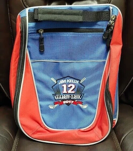 Rare Jim Kelly Buffalo Bills Celebrity NFL Football Backpack Tote Carry All 16" Cover