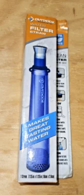 NEW Outdoor Products Water Filter Straw BPA Free purifier hiking camping Cleaner - Image 1 of 4