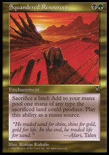 Magic the Gathering MTG Squandered Resources (137) Visions   LP