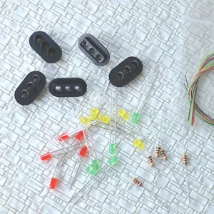 10 sets Target Faces + Accessories for Railway signal OO or HO Scale 3 Aspects - Picture 1 of 1