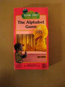 The Alphabet Game VHS Sesame Street Home Video VTG 1988 Jim Henson & The Muppets - Imagen 1 de 3