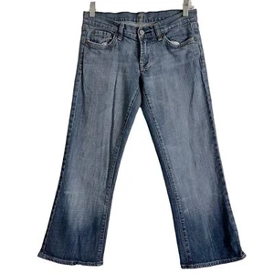 7 For All Mankind Girls Medium Wash Gem Pocket Bootcut Jeans- Size 26 - Picture 1 of 14