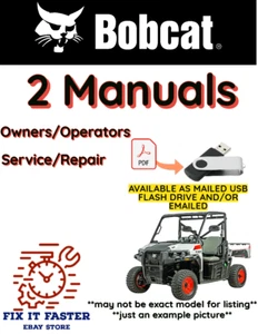 BOBCAT 2200S UTILITY VEHICLE OPERATORS SERVICE REPAIR SHOP MANUAL PDF USB - Picture 1 of 4