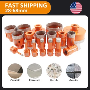 28-68mm 58 Diamond Drilling Bit Hole Saw Stone Tile Ceramic Drill Angle Grinder - Picture 1 of 21