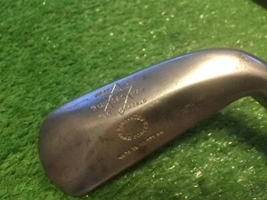 ANTIQUE VINTAGE Slazenger Muscle Back Smooth Face Cleek with 6 point Star CM - Picture 1 of 7