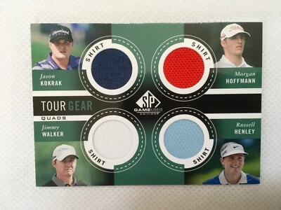 KOKRAK / HOFFMANN / WALKER /HENLEY 2013 SP GAME USED TOUR GEAR QUAD RELIC  - Image 1 of 2