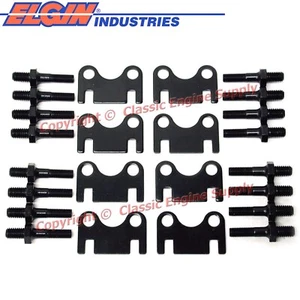 New Flat Guide Plates & 3/8" Rocker Arm Studs sb Chevy 400 383 350 327 305 283 - Imagen 1 de 2