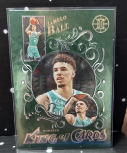 2021-22 Illusions Lamelo Ball King Of Cards Green Emerald SP Short Print Hornets - Picture 1 of 2