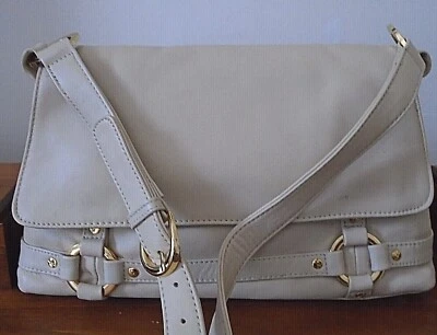 Bolso de hombro AJ VALENCI cuero beige Foto 1 de 4