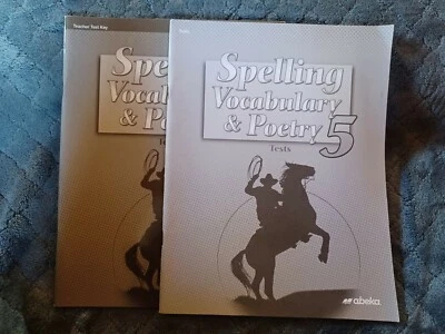 ABEKA 5th Grade SPELLING TESTS and TEST KEY   - Image 1 of 4