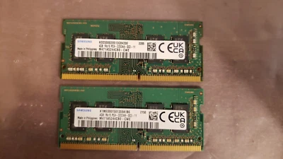 Memoria RAM para portátil Samsung 8 GB (2x4 GB) PC4 3200 DDR4 3200 MHz PC4 25600 1,2 V CL22 Foto 1 de 3