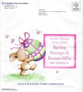 122-S1.1pac, 2022 ALA National Design U.S Spring Seals Easter Fund Packet - Imagen 1 de 10