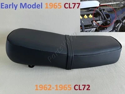 Asiento Honda 250 Scrambler CL72 62-65. Sillín Scrambler 305 CL77 1965 modelo temprano Foto 1 de 4