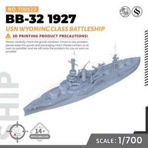 SSMODEL 1/700 Military Model Kit USN Wyoming class 1927 Battleship BB-32 WAR WOW
