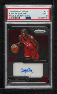 2016-17 Panini Prizm Signatures Pascal Siakam #23 PSA 9 MINT Rookie Auto RC