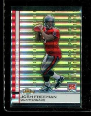 2009 TOPPS FINEST ROOKIE Refractor Football Card #61 JOSH FREEMAN Buccaneers - Image 1 of 2