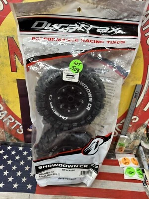 DURATRAX DTXC4050 Mounted 2.2 Tires And Rims for: Crawler Black 2pc. - Image 1 of 4