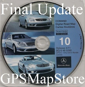 2011 Final Update for Mercedes CD Base Navigation Disc #10 Cover ONLY CANADA Map - Picture 1 of 3