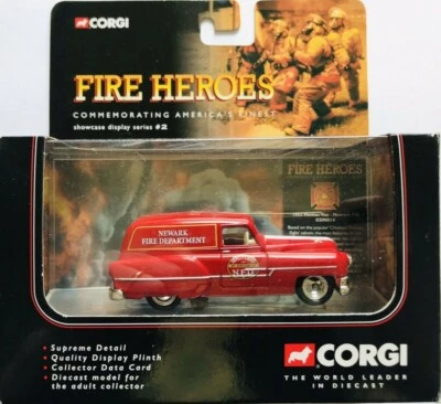 CORGI-SHOWCASE COLLECTION-FIRE HEROES-PONTIAC VAN-NEWARK F.D.CS90014-2002 - Image 1 of 4