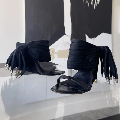 Tacones Alexander Wang con cordones negros Foto 1 de 4