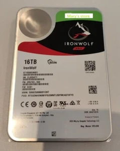 New Seagate IronWolf ST16000VN001 16TB 3.5" SATA3 7200rpm Internal Hard Drive - Picture 1 of 4