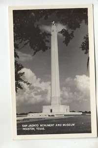 Echt Foto Postkarte San Jacinto Monument & Museum Houston TX - Bild 1 von 1