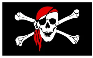 Pirate Flag Sticker Decal F686 - Picture 1 of 1