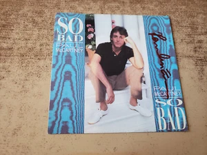 HAND AUTOGRAPH VG++ 1980s Paul McCartney So Bad/PIPES OF PEACE SLEEVE ONLY 45 - Imagen 1 de 3